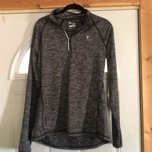Grey/Black athletic quarter zip